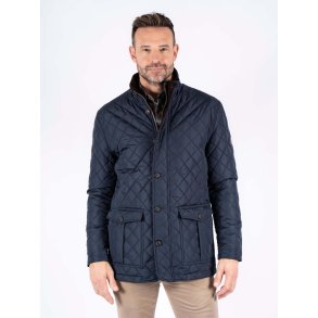 Vattert jakke, navy - Preend - TILBUD