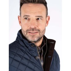 Vattert jakke, navy - Preend - TILBUD