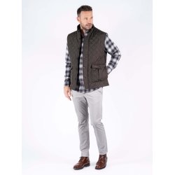 Vatteret vest, ultra dark brown - Preend - TILBUD