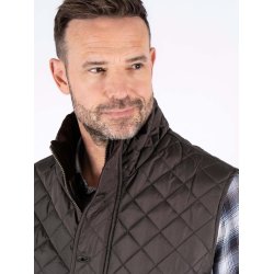 Vatteret vest, ultra dark brown - Preend - TILBUD