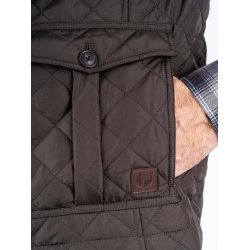 Vatteret vest, ultra dark brown - Preend - TILBUD