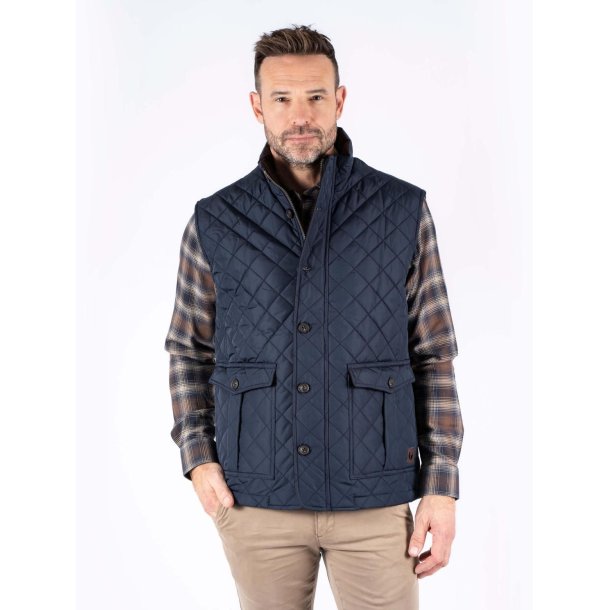 Vatteret vest, navy - Preend - TILBUD