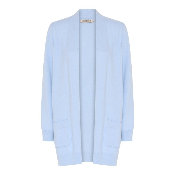 Lang cardigan - cashmere og uld - fra MICHA. TILBUD