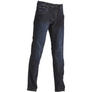 Stretch jeans - Roberto. Blue/black med vask/slid, TILBUD