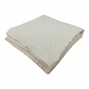 Babyplaid i 100% kologisk merinould TILBUD