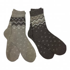 2-pack sokker med uld. TILBUD