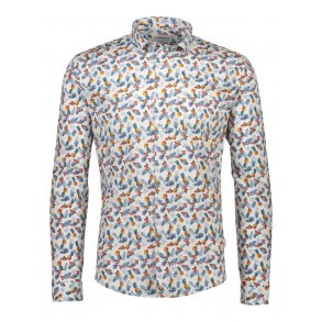 Lang�rmet skjorte fra Lindberg, bomuld-stretch. TILBUD