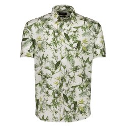 Skjorte, kortrmet, bomuld fra Lindbergh. TILBUD