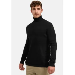 Endelig er den her igen - KRONSTADT, klassisk smandsrullekrave, 2 farver NAVY og SORT, 100% bomuld