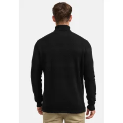 Endelig er den her igen - KRONSTADT, klassisk smandsrullekrave, 2 farver NAVY og SORT, 100% bomuld