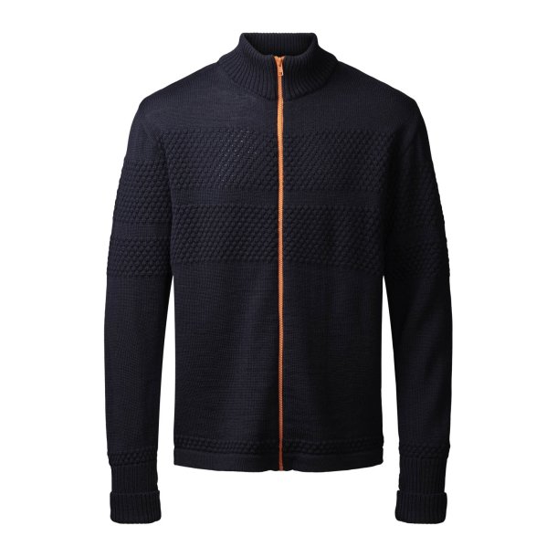 Smandsstrik, cardigan fra CLIPPER - TILBUD