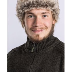 Sweater Vrnamo 5106. 100% Ren Ny Uld. Mrkegrn - PINEWOOD. TILBUD