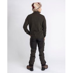 Sweater Vrnamo 5106. 100% Ren Ny Uld. Mrkegrn - PINEWOOD. TILBUD