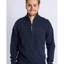 Sweater Vrnamo 5106. 100% Ren Ny Uld. Navy - PINEWOOD. TILBUD
