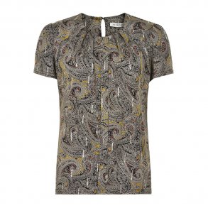 IN FRONT Black Marcia Bluse, TILBUD