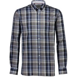 Langrmet skjorte fra BISON, 100% bomuld. TILBUD