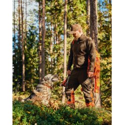 Fleecejakke fra Pinewood, Gabriel 9720 olive melange. TILBUD