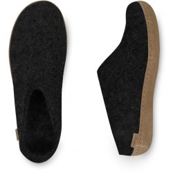 Glerups filttffel med skindsl, CHARCOAL, TILBUD