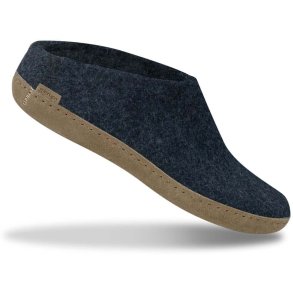 Glerups filttffel med skindsl, DENIM, BL, TILBUD