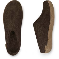 Glerups filttffel med skindsl, NATURE BROWN, TILBUD