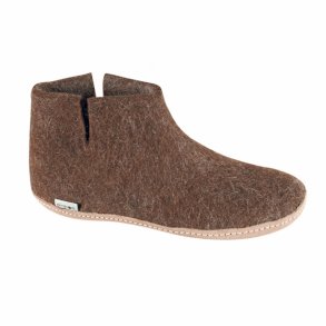 Ankelstvle, naturbrun. De originale filt stvler fra Glerups. Tilbud.