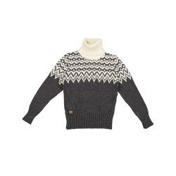 Sweater m. rullekrave, 100% Merinould