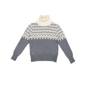Sweater m. rullekrave, 100% Merinould