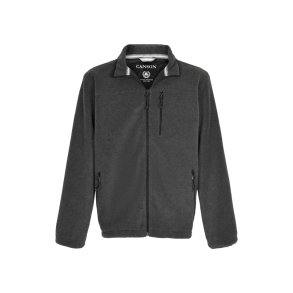 Fleecejakke med windbreaker fra Canson, mrkegr/charcoal, TILBUD