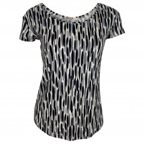 Kortrmet bluse fra Mansted, bomuld/modal. TILBUD