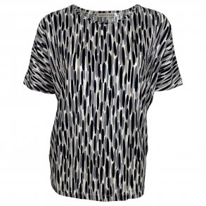 Kortrmet bluse fra MANSTED, bomuld/modal. TILBUD