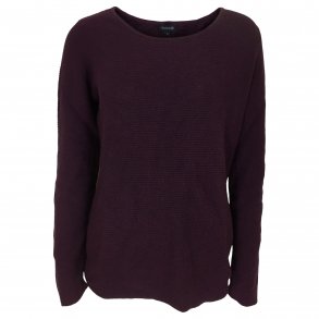 Bluse, 100% bomuld, bordeaux, TILBUD