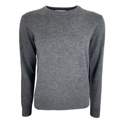 Bluse med 70% MERINO og 30%  CASHMERE, lysegr , TILBUD