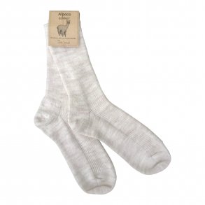Sokker med alpaca og uld, -nature. TILBUD