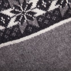 Strik sweater med kort lyn. 100% Ren Ny Uld. Flotte gr nuancer. Tilbud