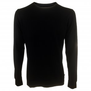 Bluse, 100% Merinould, SORT, fra Kronstadt. TILBUD