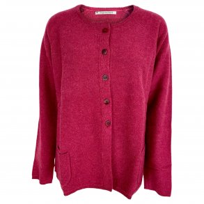 Cardigan fra MANSTED, 100% lammeuld. TILBUD