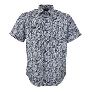 Skjorte, kortrmet, strygefri - TILBUD X