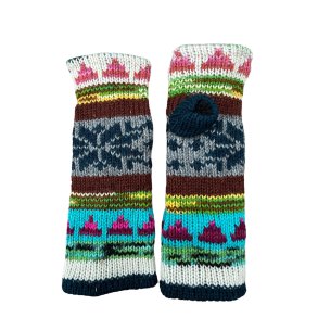 Forede fingerlse handsker, 100% Ren Ny Uld - TILBUD