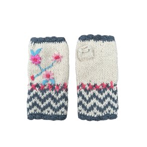 Forede fingerlse handsker, 100% Ren Ny Uld - TILBUD