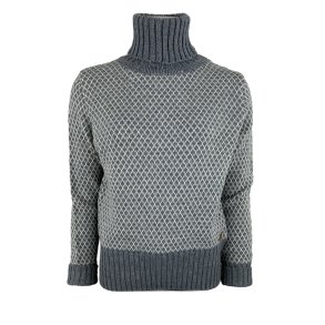Bluse med rullekrave fra FUZA WOOL, 100% merinould - TILBUD