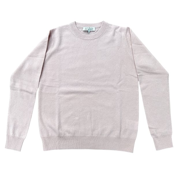 Bluse, 100% merinould - lysebl - dame - rosa - TILBUD