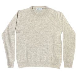 Bluse med 70% MERINO og 30%  CASHMERE, lys sand, dame, TILBUD