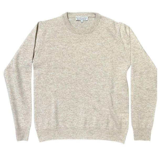 Bluse med 70% MERINO og 30%  CASHMERE, lys sand, dame, TILBUD