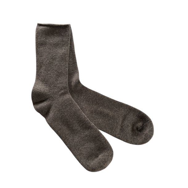 Sokker med merino og cashmere, brun - herre - TILBUD