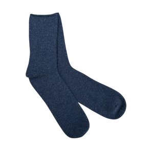 Sokker med merino og cashmere, jeansbl - herre - TILBUD
