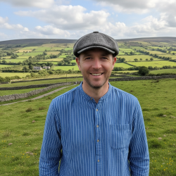 Irsk bondeskjorte m. h�r, TILBUD