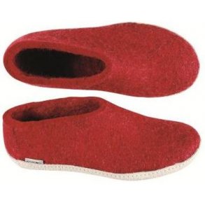 De originale glerups filtsko i uld, rd