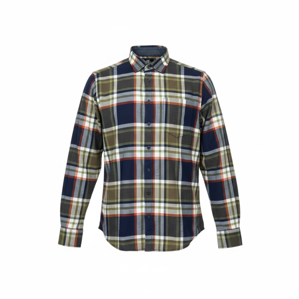 Skjorte fra King's Road, 100%  bomuld, opb�rstet - TILBUD