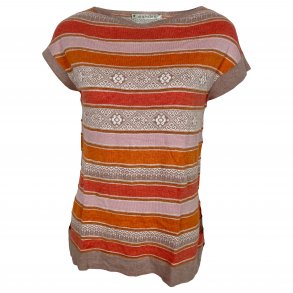 Kortrmet bluse fra MANSTED, bomuld. TILBUD