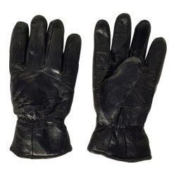 Herrehandske i gte lammeskind med bldt plysfor. TILBUD